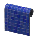 blue tile wall