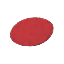 red medium round mat