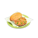 carrot bagel sandwich