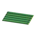 green bamboo mat