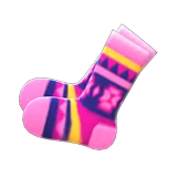 geometric-print socks