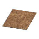 brown shaggy rug