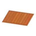 brown wooden-deck rug