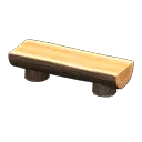 log bench