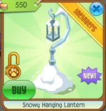 Snowy Hanging Lantern