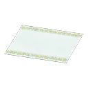 white wedding rug