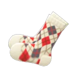 argyle crew socks