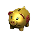 golden piggy bank