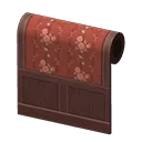 red delicate-blooms wall