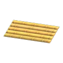 yellow bamboo mat