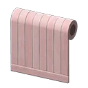pink painted-wood wall