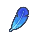 blue feather