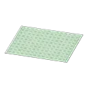 simple green bath mat