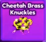 Cheetah Brass Knuckles