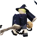 Broom sorcerer witch