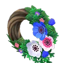 cool windflower wreath