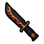 Orange Flame Knife