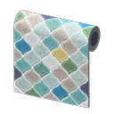 blue Moroccan wall