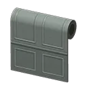 gray molded-panel wall