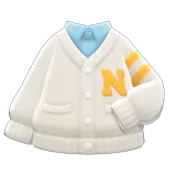 college cardigan