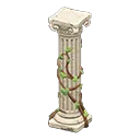 ruined decorated pillar