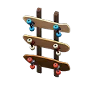 skateboard wall rack