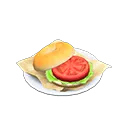 tomato bagel sandwich