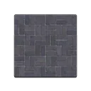 black-brick flooring