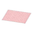 simple pink bath mat