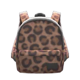 leopard-print backpack