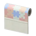 colorful puzzle wall