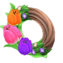 pretty tulip wreath