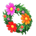 pretty cosmos wreath