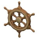 ship-wheel door decoration