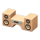 wooden-block stereo