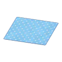 blue dotted rug
