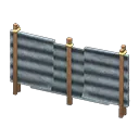 corrugated iron fence