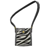 zebra-print shoulder bag