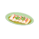barred-knifejaw carpaccio