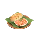 salmon bagel sandwich