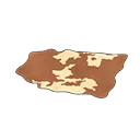 brown cow-print rug