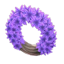 purple hyacinth wreath
