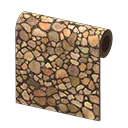 stacked-wood wall