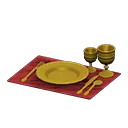 golden dishes