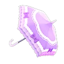 purple shiny-bows parasol