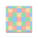 colorful puzzle flooring