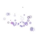 Purple sparkles
