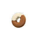 white-chocolate donut