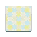 pastel puzzle flooring