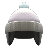 knit cap with earflaps